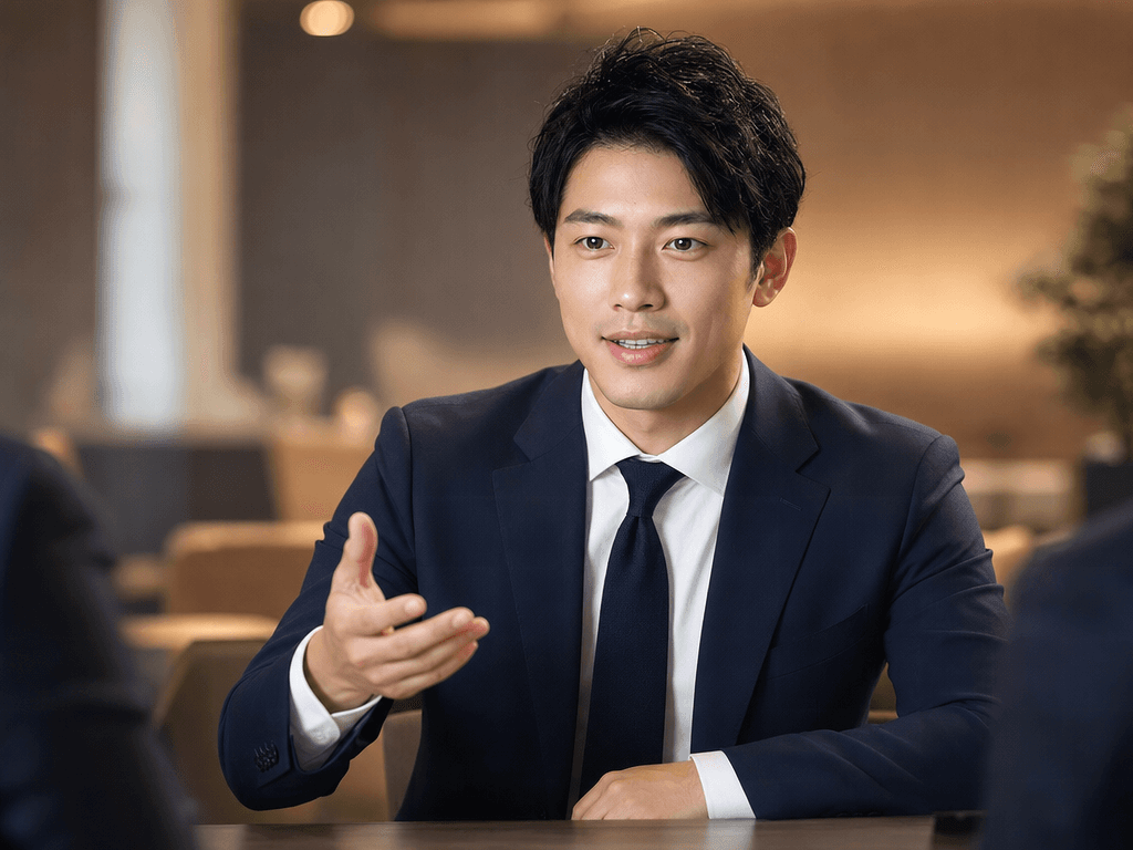 専門スタッフがオフィスでお客様の相談に応じている様子